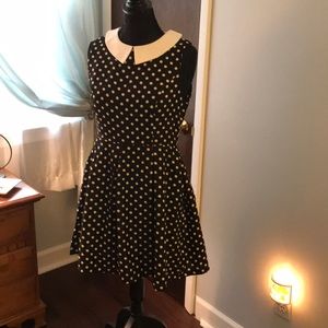 Retro polka dot fit & flare dress
